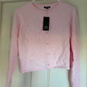 Pink Button-Up Cardigan Target NWT